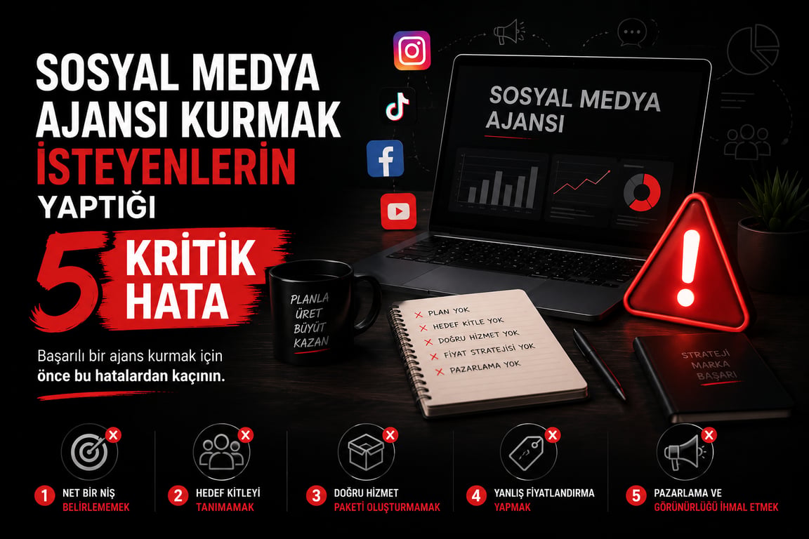 Sosyal Medya Ajansı Kurmak İsteyenlerin Yaptığı 5 Kritik Hata